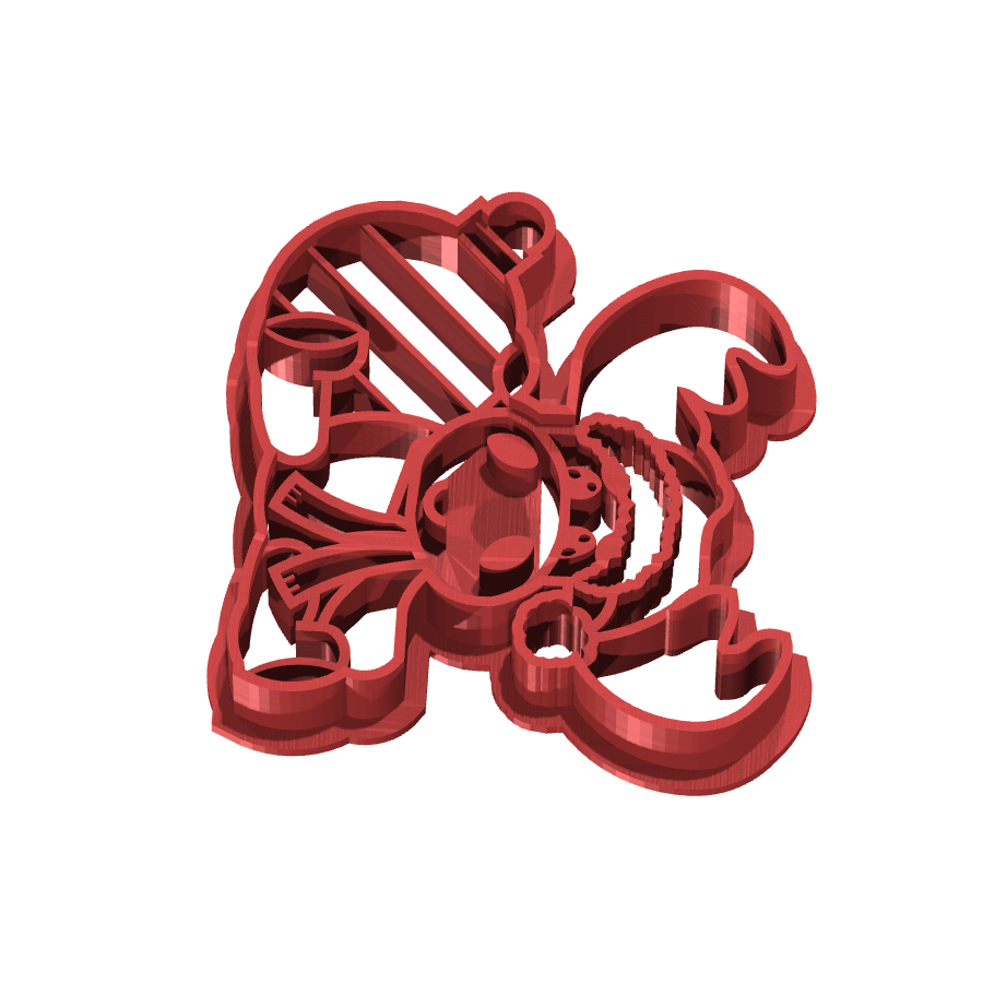 bild nr 3 på produkten: Kakform med renmotiv, inspirerad av julens magi, perfekt för bakning av pepparkakor och julgodis