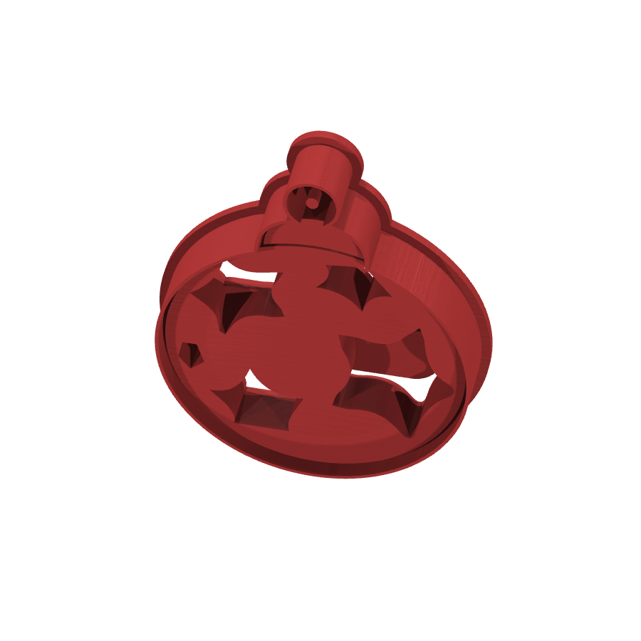 bild nr 1 på produkten: Kakform eller pepparkaksform i form av en julbolls prydnad, perfekt för att baka och dekorera julens söta kakor