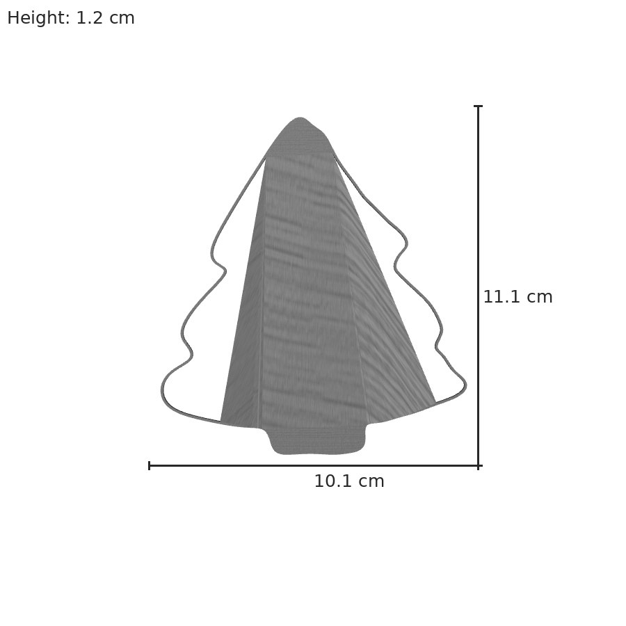 bild nr 8 på produkten: Kakform eller pepparkaksform i form av en julgran, inspirerad av den klassiska christmas tree, perfekt för bakning och dekoration under julen