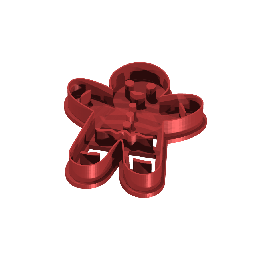 bild nr 1 på produkten: Kakform för pepparkakor i form av en glädjande pepparkaksman, perfekt för att skapa roliga och goda pepparkakor till jul