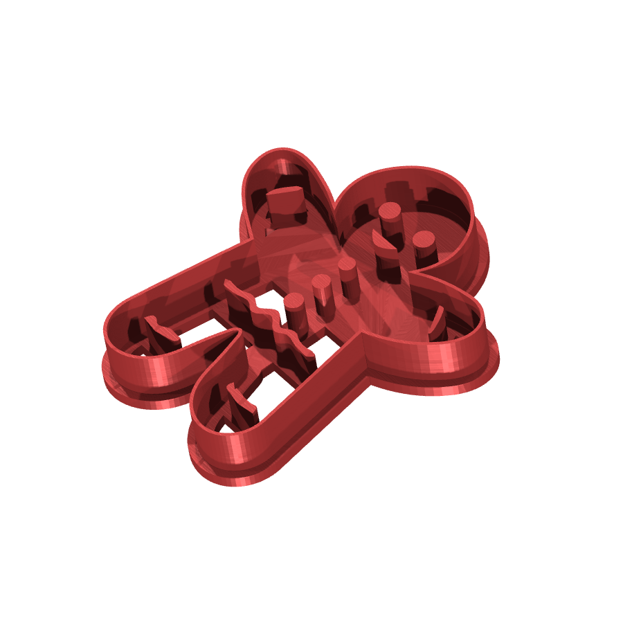 bild nr 2 på produkten: Kakform för pepparkakor i form av en glädjande pepparkaksman, perfekt för att skapa roliga och goda pepparkakor till jul