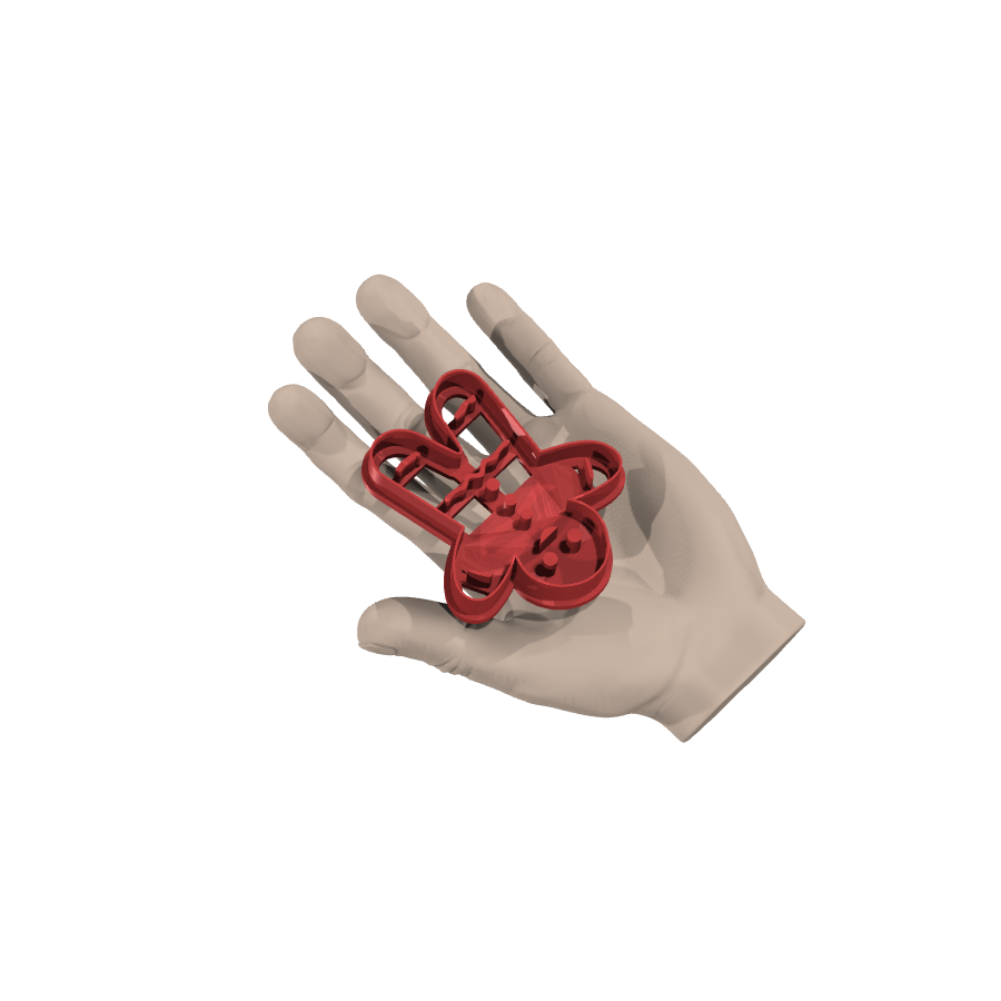 bild nr 4 på produkten: Kakform för pepparkakor i form av en glädjande pepparkaksman, perfekt för att skapa roliga och goda pepparkakor till jul