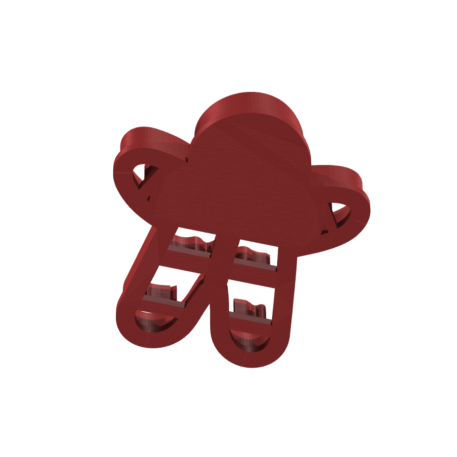 bild nr 5 på produkten: Kakform för pepparkakor i form av en glädjande pepparkaksman, perfekt för att skapa roliga och goda pepparkakor till jul