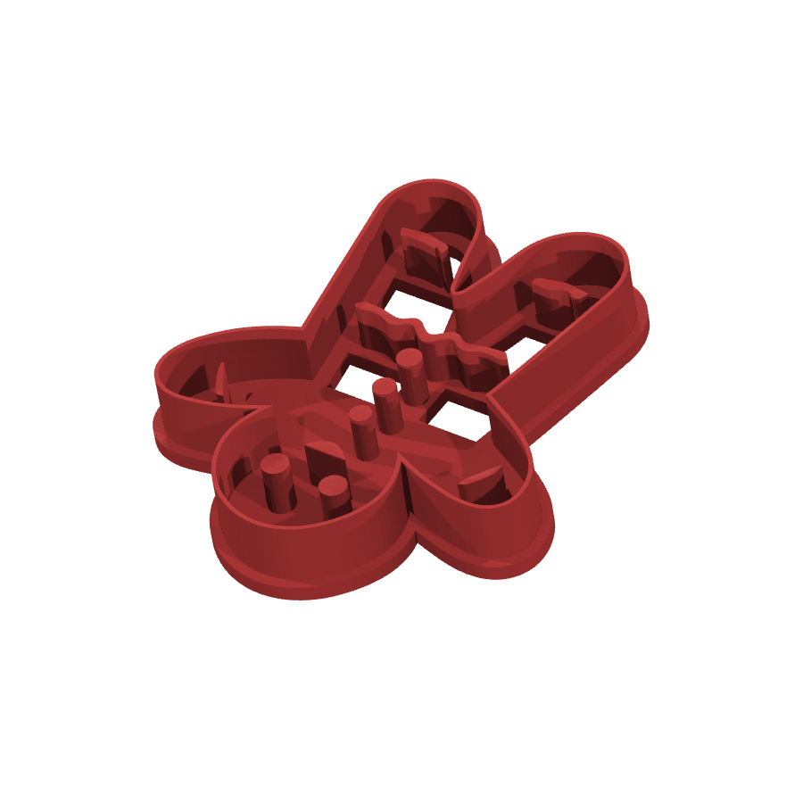 bild nr 6 på produkten: Kakform för pepparkakor i form av en glädjande pepparkaksman, perfekt för att skapa roliga och goda pepparkakor till jul