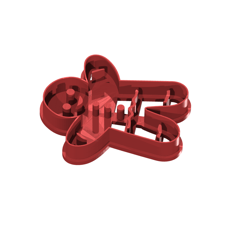 bild nr 7 på produkten: Kakform för pepparkakor i form av en glädjande pepparkaksman, perfekt för att skapa roliga och goda pepparkakor till jul