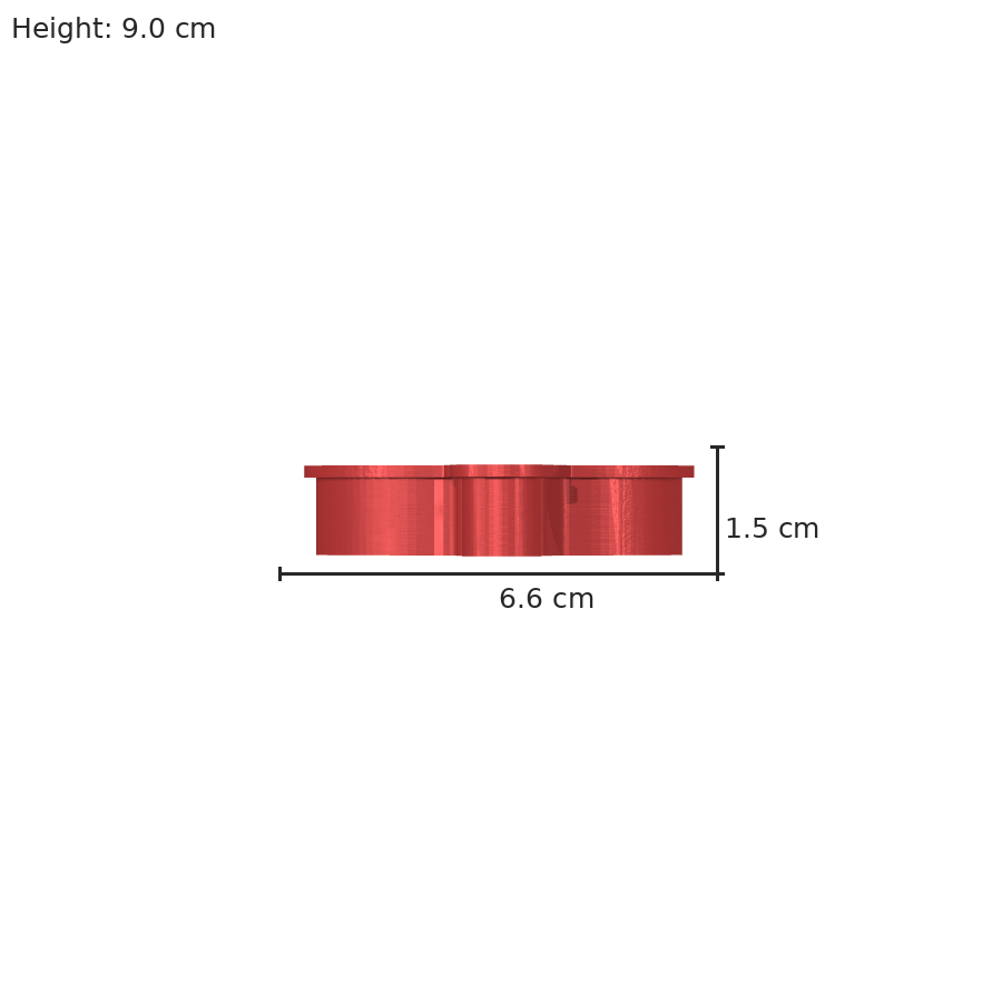 bild nr 8 på produkten: Julpyntad pepparkaksform i 3D-utskrift, inspirerad av klassiska julkort, perfekt för att skapa juliga pepparkakor och dekorera ditt hem