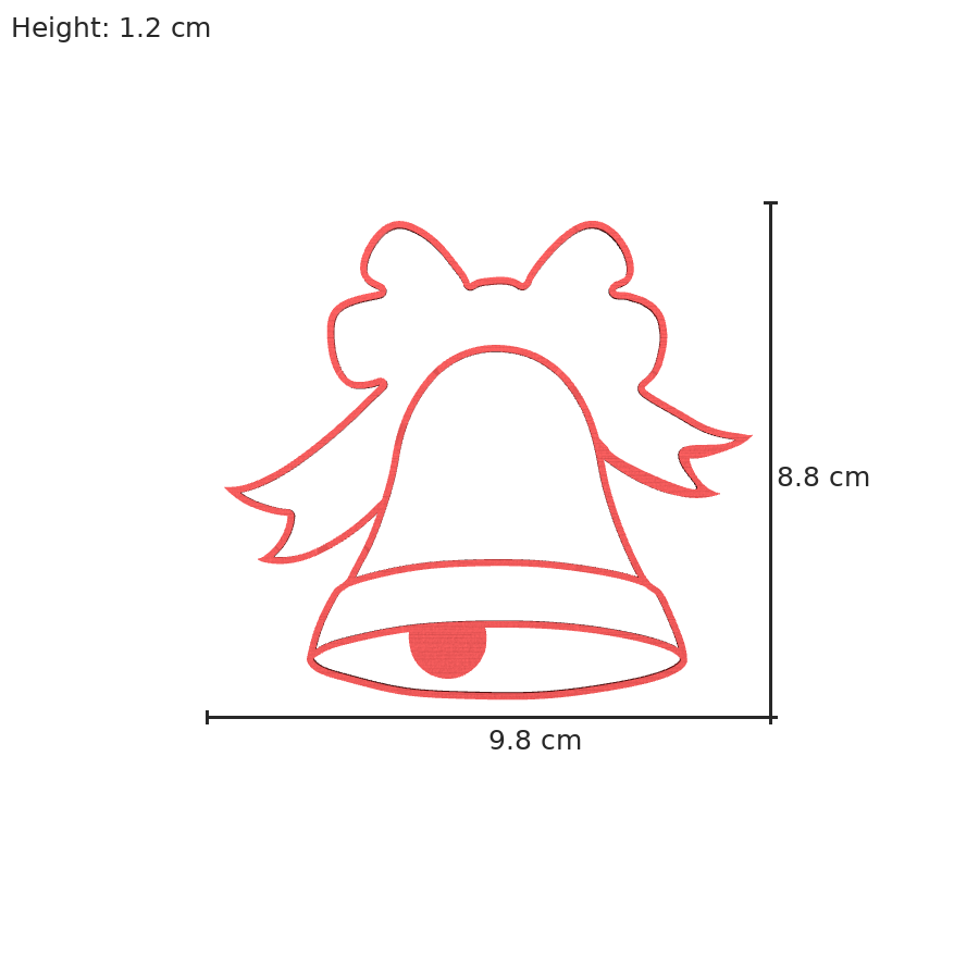 bild nr 8 på produkten: Kakform för pepparkaksbaking med klocktema, inspirerad av klassiska juldekorationer för en traditionell och trevlig jul