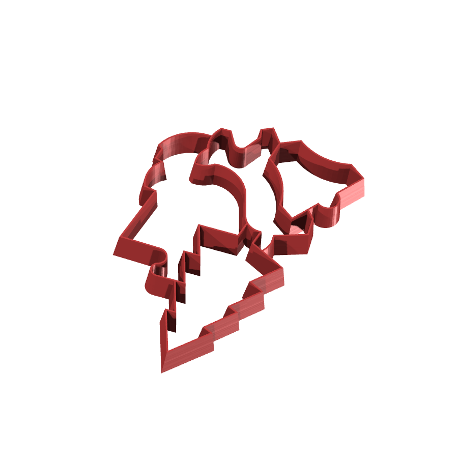 Bild på 3D printad produkt med namn: Kakform för julen, inspirerad av klassiska pepparkakor, perfekt för hemmabagare och julfirare