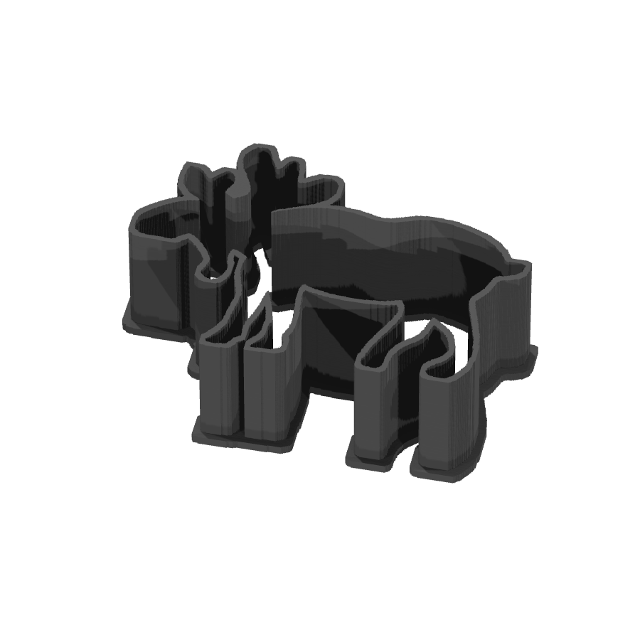 bild nr 1 på produkten: Kakform eller pepparkaksform med älg-motiv, inspirerad av de klassiska vinterberättelserna, perfekt för att baka och dekorera pepparkakor