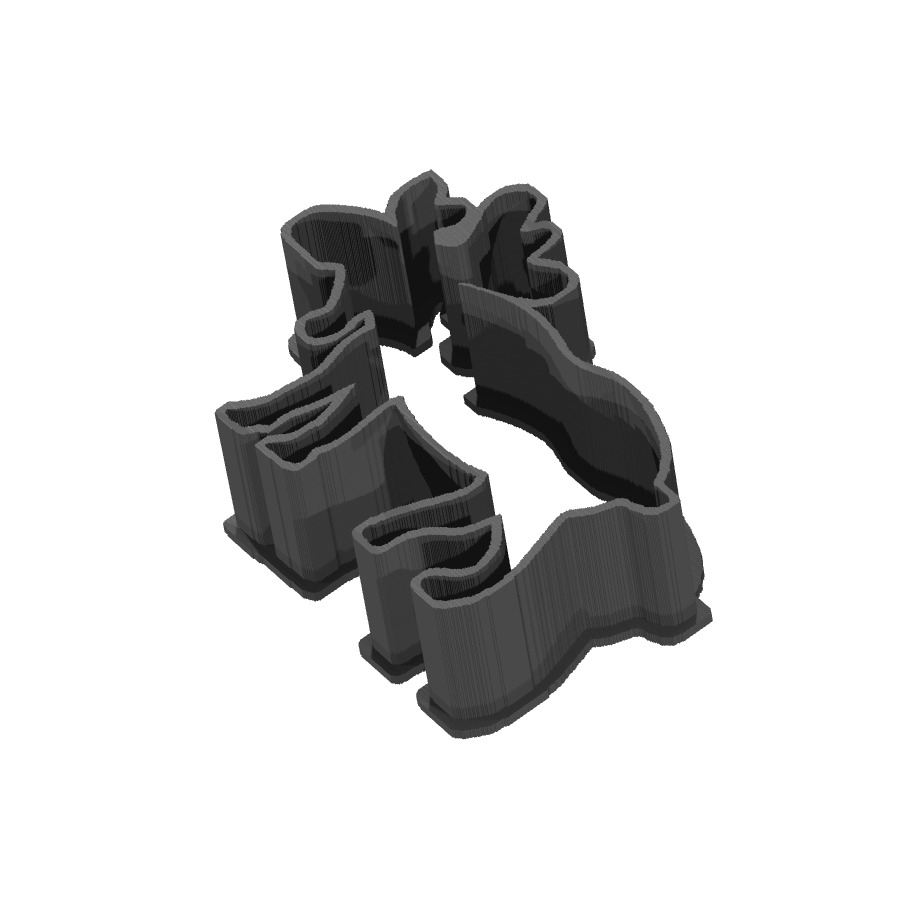 bild nr 2 på produkten: Kakform eller pepparkaksform med älg-motiv, inspirerad av de klassiska vinterberättelserna, perfekt för att baka och dekorera pepparkakor