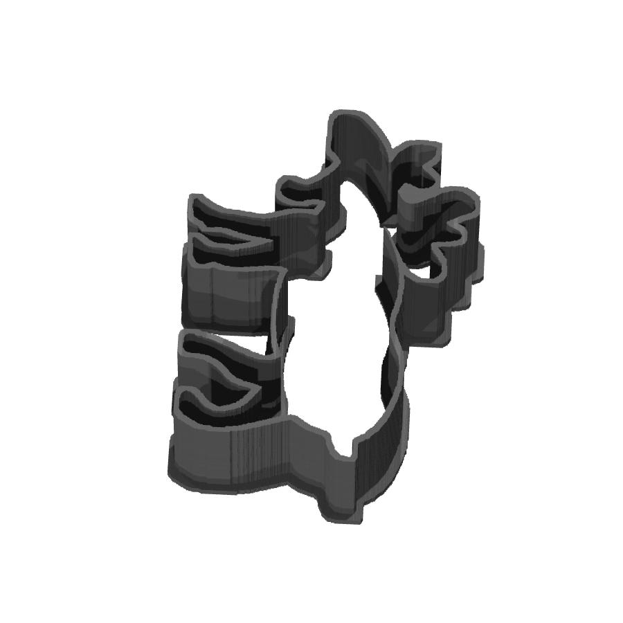 bild nr 3 på produkten: Kakform eller pepparkaksform med älg-motiv, inspirerad av de klassiska vinterberättelserna, perfekt för att baka och dekorera pepparkakor