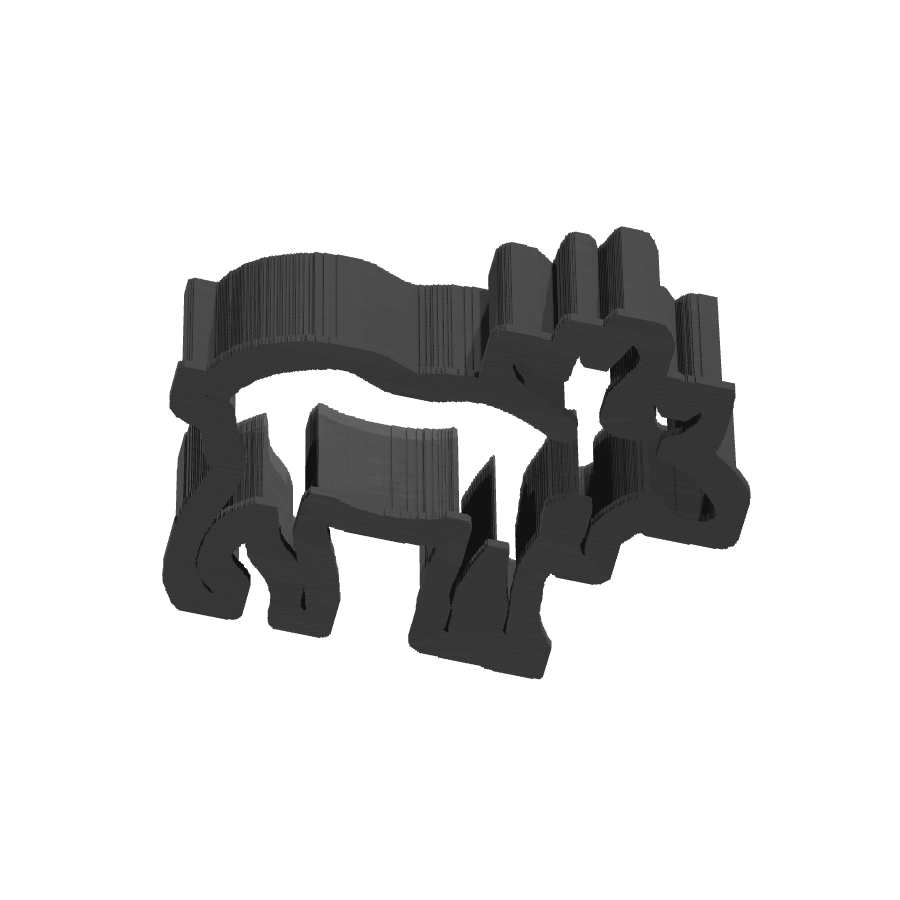 bild nr 5 på produkten: Kakform eller pepparkaksform med älg-motiv, inspirerad av de klassiska vinterberättelserna, perfekt för att baka och dekorera pepparkakor