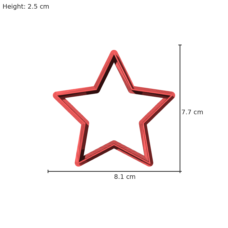 bild nr 8 på produkten: Kakform för pepparkakor i form av en julstjärna, perfekt för att baka julgodis och dekorera ditt hem under julen