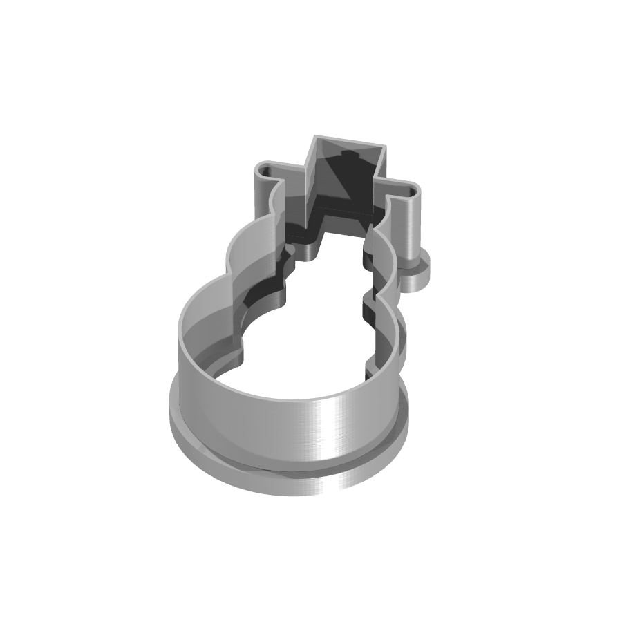 bild nr 1 på produkten: Kakform eller pepparkaksform i form av en julig snögubbe, inspirerad av klassiska vintermotiv, perfekt för att baka julens godaste pepparkakor