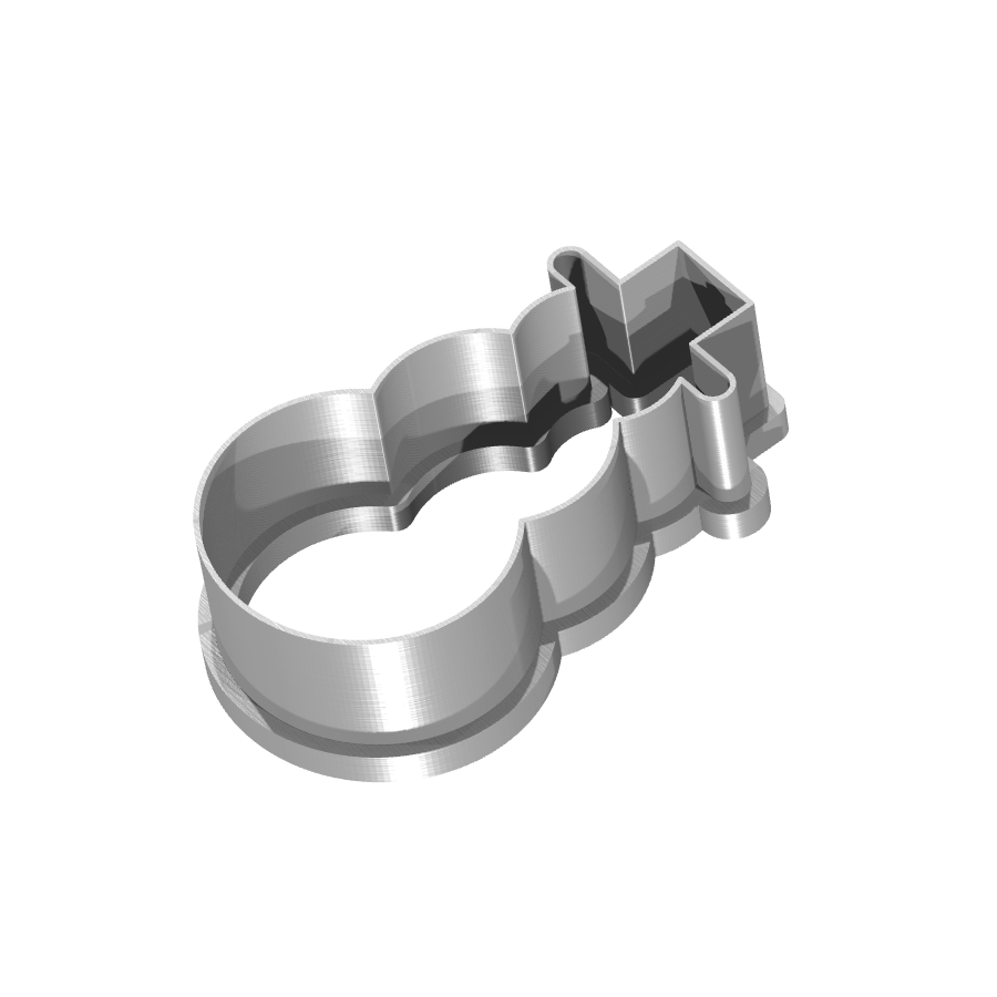 bild nr 2 på produkten: Kakform eller pepparkaksform i form av en julig snögubbe, inspirerad av klassiska vintermotiv, perfekt för att baka julens godaste pepparkakor