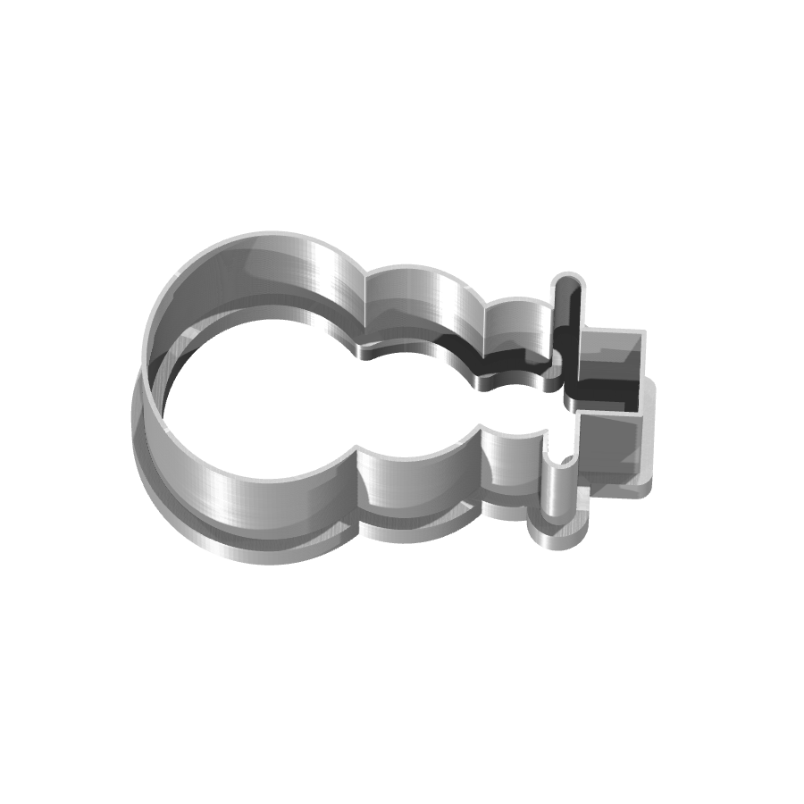 bild nr 3 på produkten: Kakform eller pepparkaksform i form av en julig snögubbe, inspirerad av klassiska vintermotiv, perfekt för att baka julens godaste pepparkakor