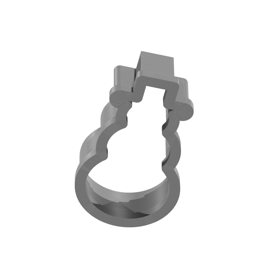 bild nr 5 på produkten: Kakform eller pepparkaksform i form av en julig snögubbe, inspirerad av klassiska vintermotiv, perfekt för att baka julens godaste pepparkakor