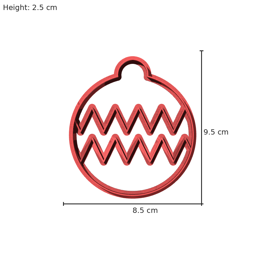 bild nr 8 på produkten: Kakform för pepparkaksbaket med vinterklotematik, perfekt för att skapa juliga pepparkakor