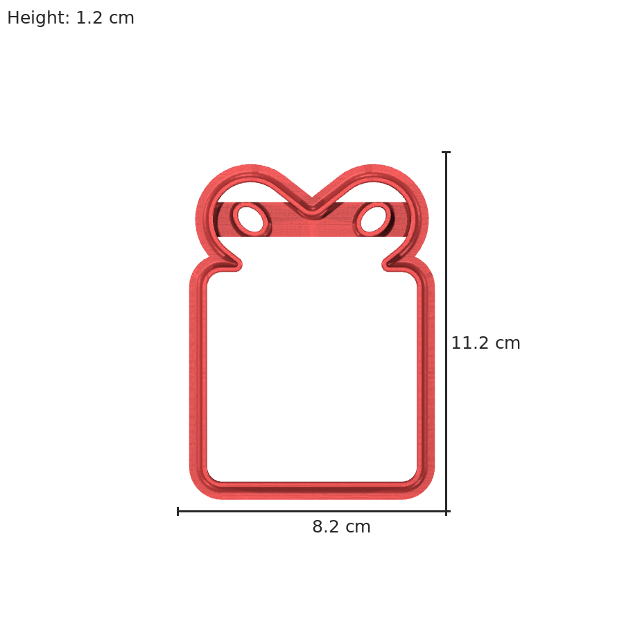 bild nr 8 på produkten: Kakform för julbaket, inspirerad av julen, tillverkad med 3D-printteknik för exakt och detaljerad form
