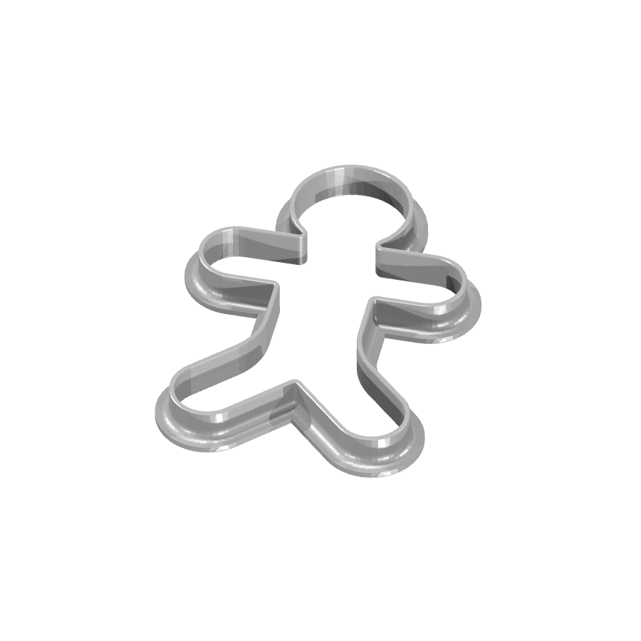 bild nr 1 på produkten: Kakform eller pepparkaksform i form av en person, perfekt för bakning och dekoration av kakor och pepparkakor, inspirerad av den klassiska människosiluetten