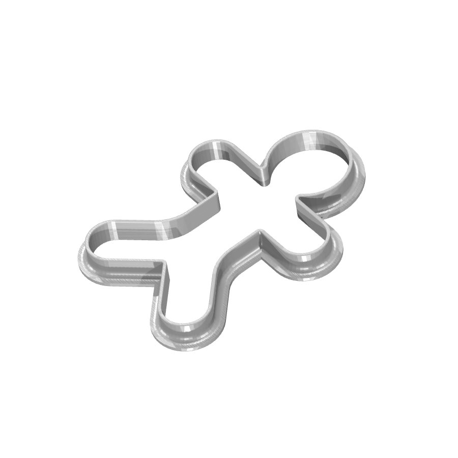 bild nr 2 på produkten: Kakform eller pepparkaksform i form av en person, perfekt för bakning och dekoration av kakor och pepparkakor, inspirerad av den klassiska människosiluetten