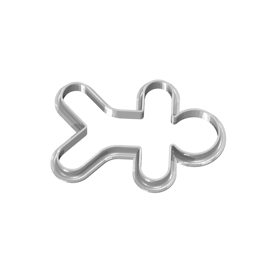 bild nr 3 på produkten: Kakform eller pepparkaksform i form av en person, perfekt för bakning och dekoration av kakor och pepparkakor, inspirerad av den klassiska människosiluetten