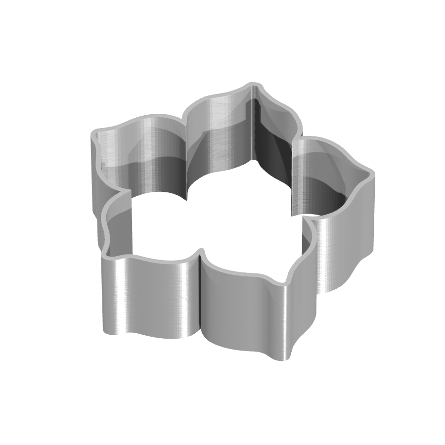 bild nr 1 på produkten: Kakform eller pepparkaksform i form av en blomma, inspirerad av naturen, tillverkad med 3D-printteknik för att skapa ett dekorativt och funktionellt bakverktyg