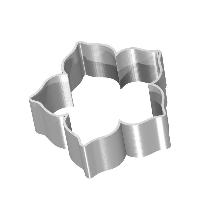 bild nr 2 på produkten: Kakform eller pepparkaksform i form av en blomma, inspirerad av naturen, tillverkad med 3D-printteknik för att skapa ett dekorativt och funktionellt bakverktyg