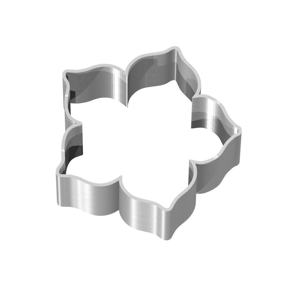 bild nr 3 på produkten: Kakform eller pepparkaksform i form av en blomma, inspirerad av naturen, tillverkad med 3D-printteknik för att skapa ett dekorativt och funktionellt bakverktyg