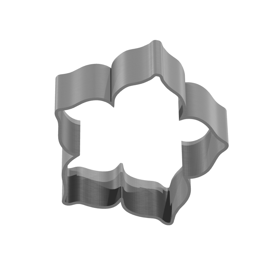 bild nr 5 på produkten: Kakform eller pepparkaksform i form av en blomma, inspirerad av naturen, tillverkad med 3D-printteknik för att skapa ett dekorativt och funktionellt bakverktyg