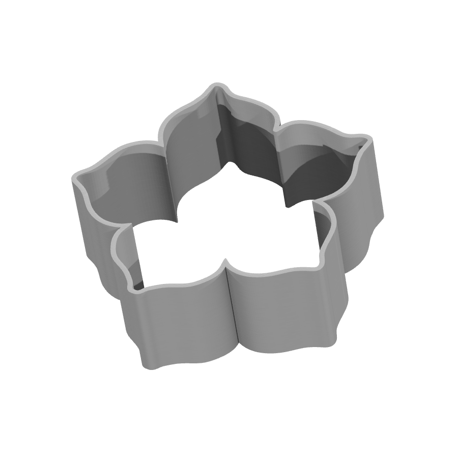 bild nr 6 på produkten: Kakform eller pepparkaksform i form av en blomma, inspirerad av naturen, tillverkad med 3D-printteknik för att skapa ett dekorativt och funktionellt bakverktyg