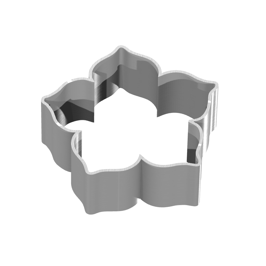 bild nr 7 på produkten: Kakform eller pepparkaksform i form av en blomma, inspirerad av naturen, tillverkad med 3D-printteknik för att skapa ett dekorativt och funktionellt bakverktyg