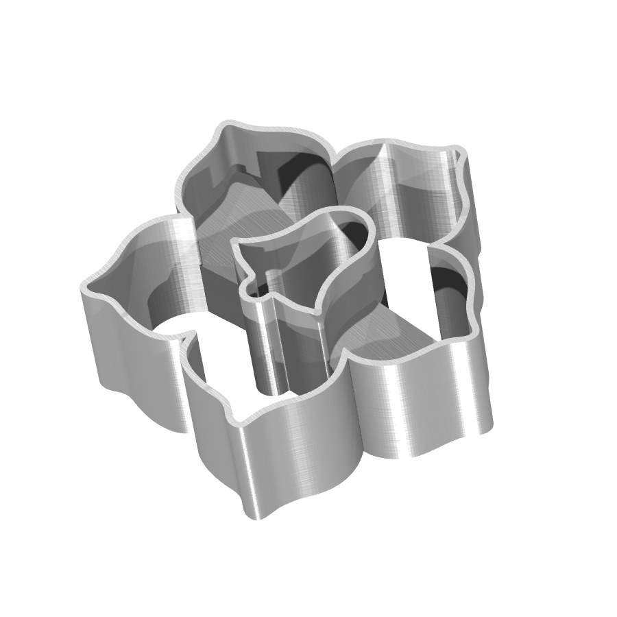 bild nr 2 på produkten: Kakform eller pepparkaksform i form av en blomma med ring - Inspirerad av natursköna former och romantiska dekorationer, perfekt för att baka kakor eller pepparkakor med en personlig touch