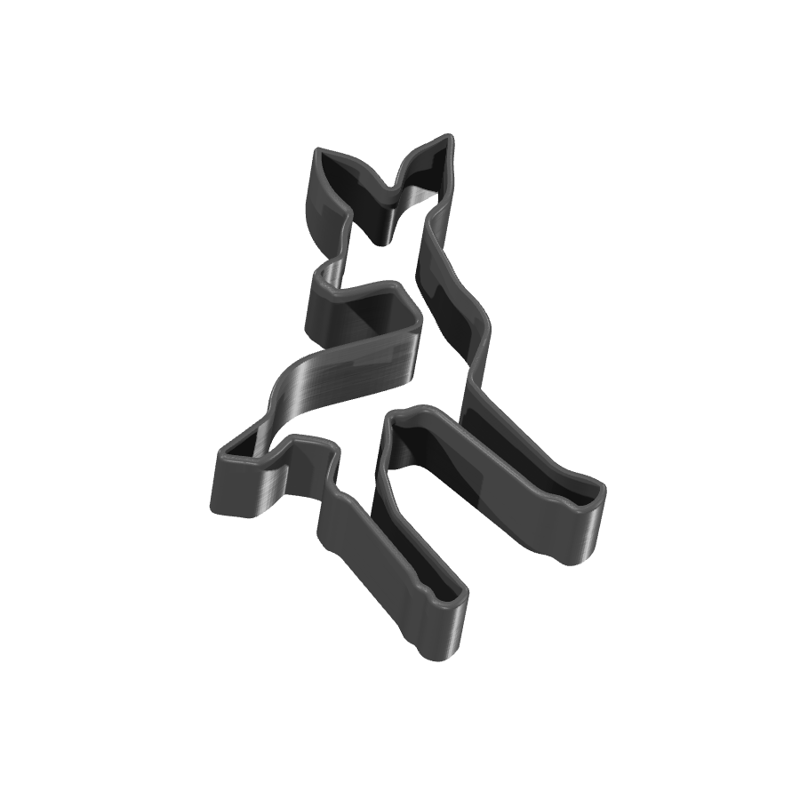 Bild på 3D printad produkt med namn: Kakform i form av en hjort, inspirerad av den magiska skogen, perfekt för att baka pepparkakor eller kakor för alla åldrar