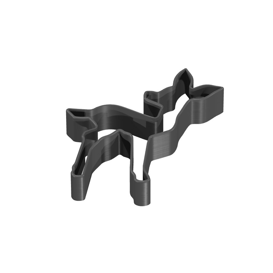 bild nr 1 på produkten: Kakform i form av en hjort, inspirerad av den magiska skogen, perfekt för att baka pepparkakor eller kakor för alla åldrar