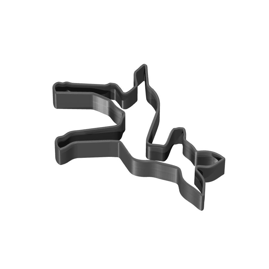 bild nr 3 på produkten: Kakform i form av en hjort, inspirerad av den magiska skogen, perfekt för att baka pepparkakor eller kakor för alla åldrar