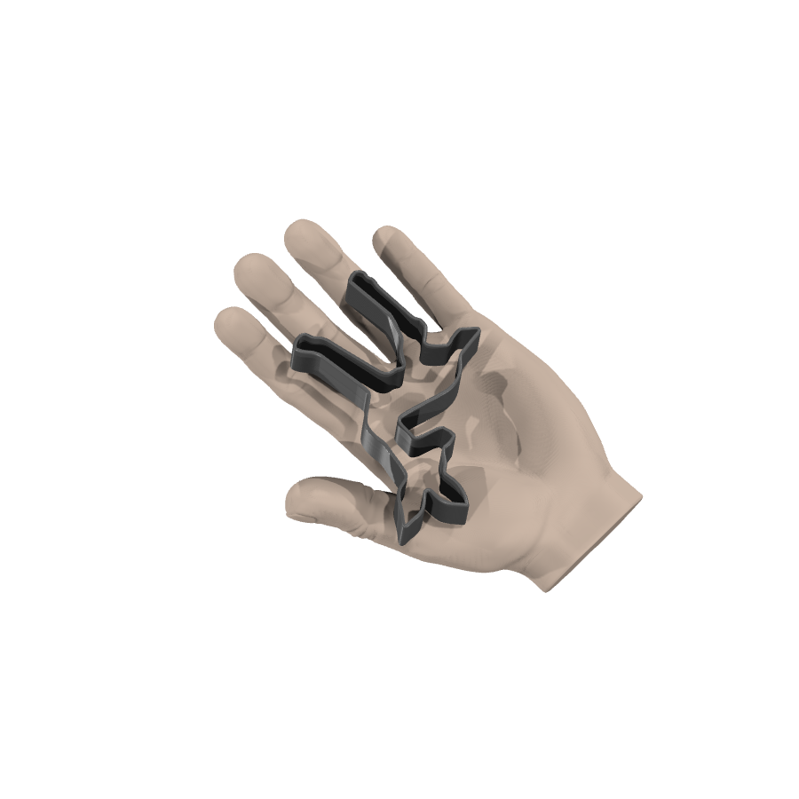 bild nr 4 på produkten: Kakform i form av en hjort, inspirerad av den magiska skogen, perfekt för att baka pepparkakor eller kakor för alla åldrar