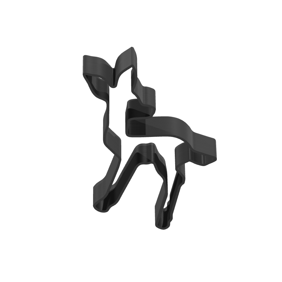 bild nr 5 på produkten: Kakform i form av en hjort, inspirerad av den magiska skogen, perfekt för att baka pepparkakor eller kakor för alla åldrar