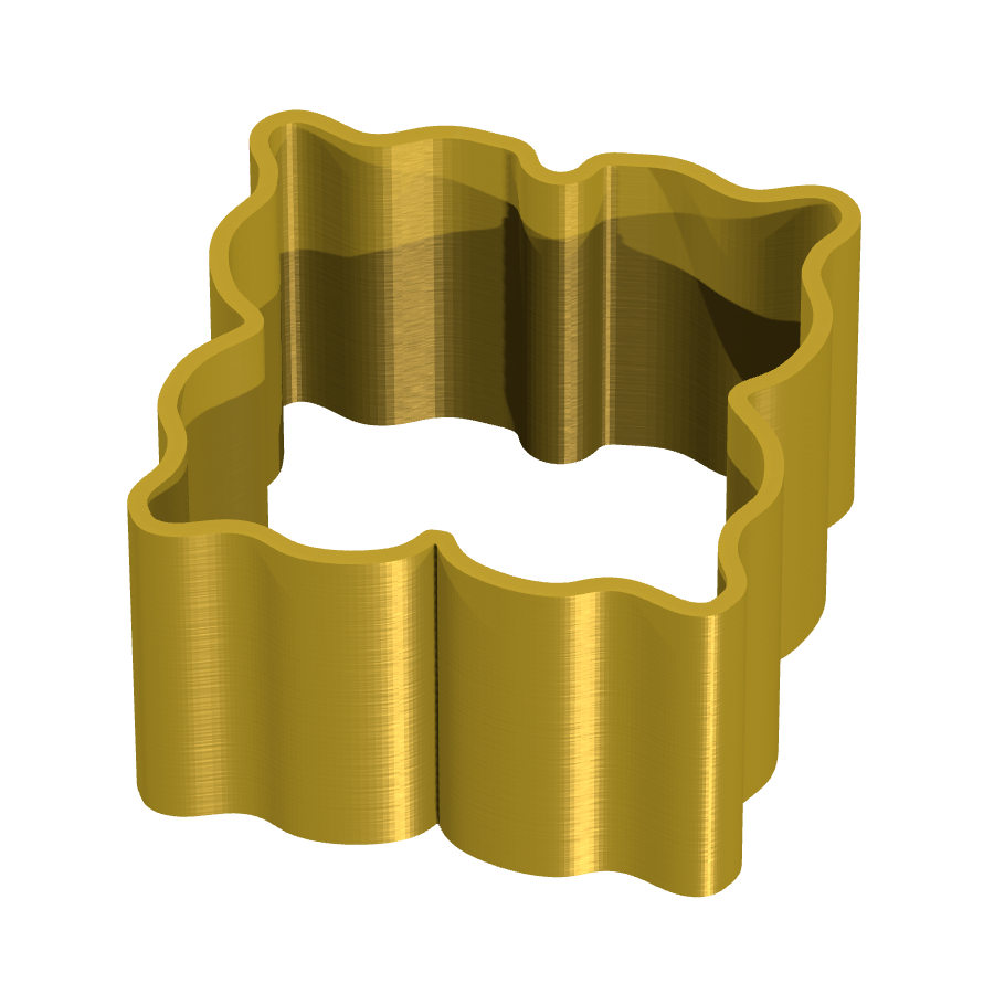 bild nr 1 på produkten: Kakform i form av en kanelstjärna, inspirerad av klassiska bakverk, tillverkad med 3D-printteknik för att skapa en unik och funktionell kakform för hemmabagare och proffs