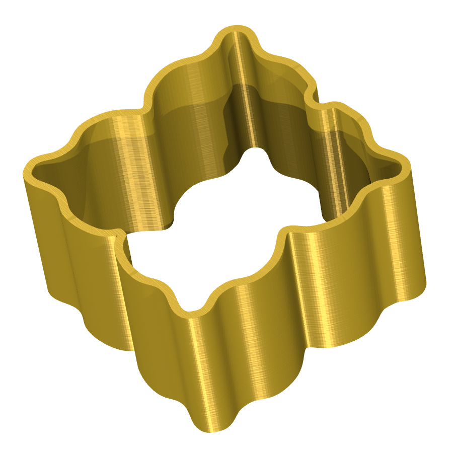 bild nr 2 på produkten: Kakform i form av en kanelstjärna, inspirerad av klassiska bakverk, tillverkad med 3D-printteknik för att skapa en unik och funktionell kakform för hemmabagare och proffs