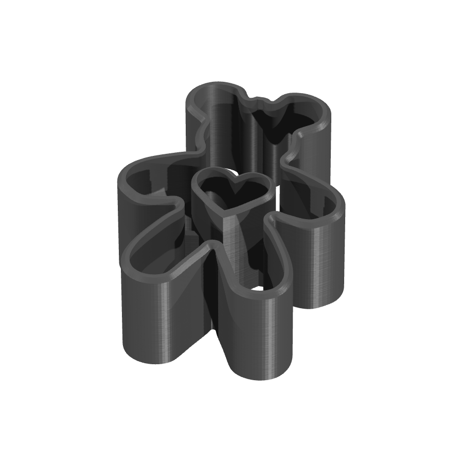 bild nr 1 på produkten: Kakform i form av björn med hjärta, inspirerad av klassiska barnberättelser, perfekt för att baka pepparkakor eller andra söta bakverk