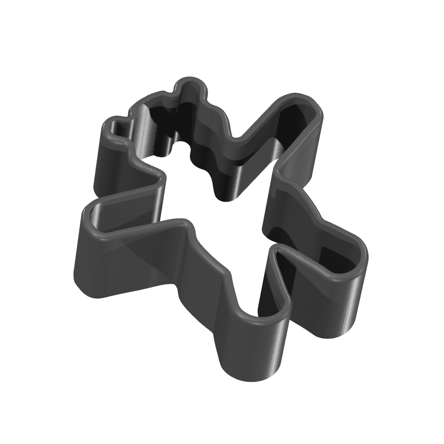 Bild på 3D printad produkt med namn: Kakform i form av en charmig björn, inspirerad av den klassiska teddybjörnen, perfekt för att baka roliga och söta pepparkakor