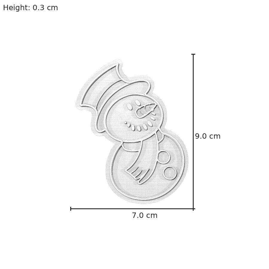 bild nr 8 på produkten: Juldekoration i form av en snögubbe, inspirerad av vintersäsongen, perfekt för att dekorera ditt hem eller kontor under julen