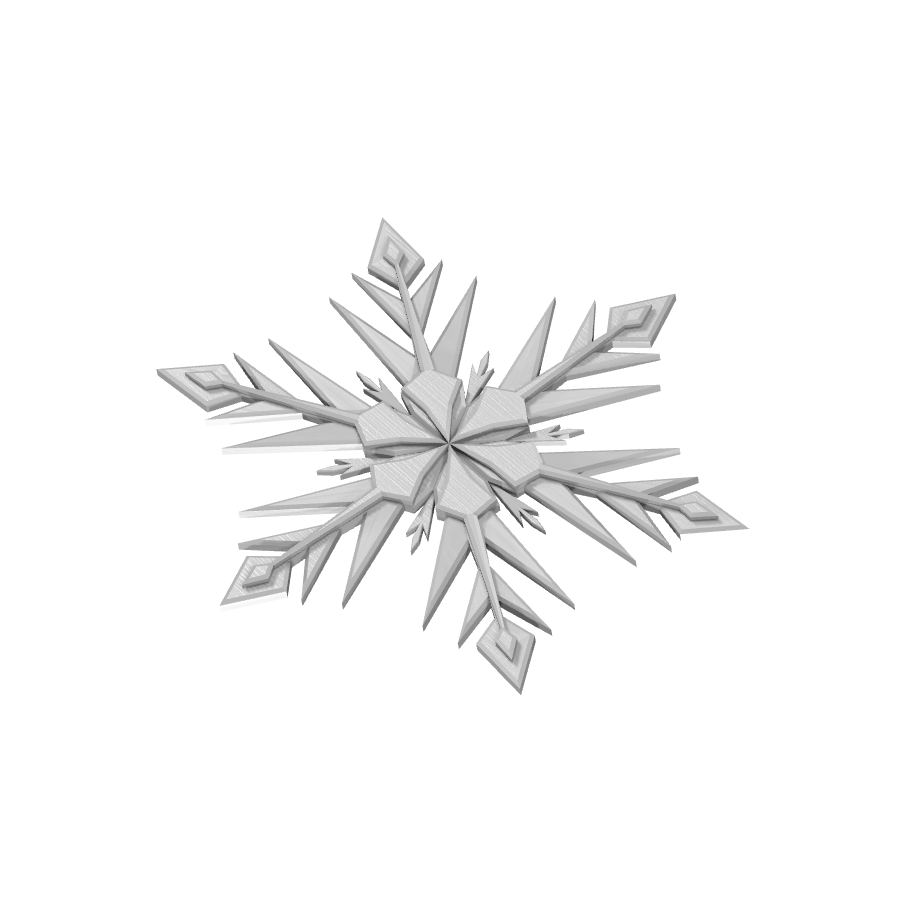 bild nr 2 på produkten: 3D-utskriven juldekoration i form av en vacker snöflinga, dekaler för jul Dekorationer, perfekt för heminredning och julpynt