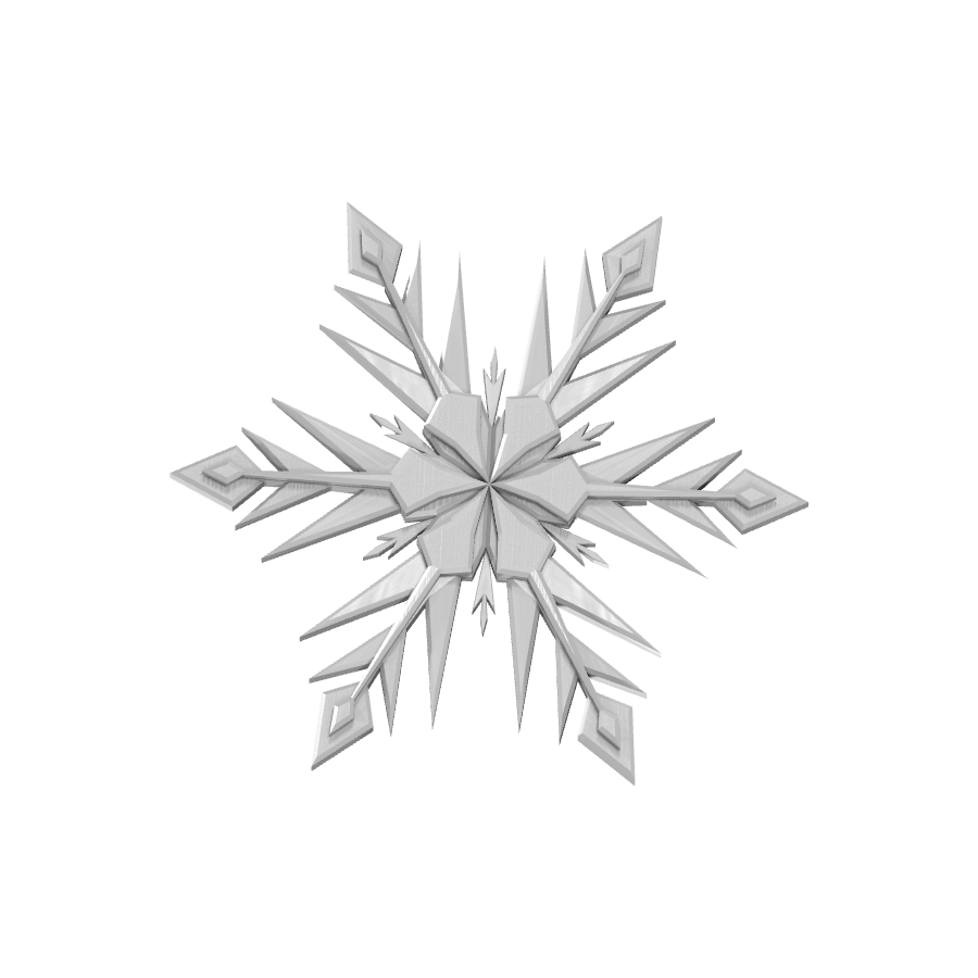 bild nr 3 på produkten: 3D-utskriven juldekoration i form av en vacker snöflinga, dekaler för jul Dekorationer, perfekt för heminredning och julpynt