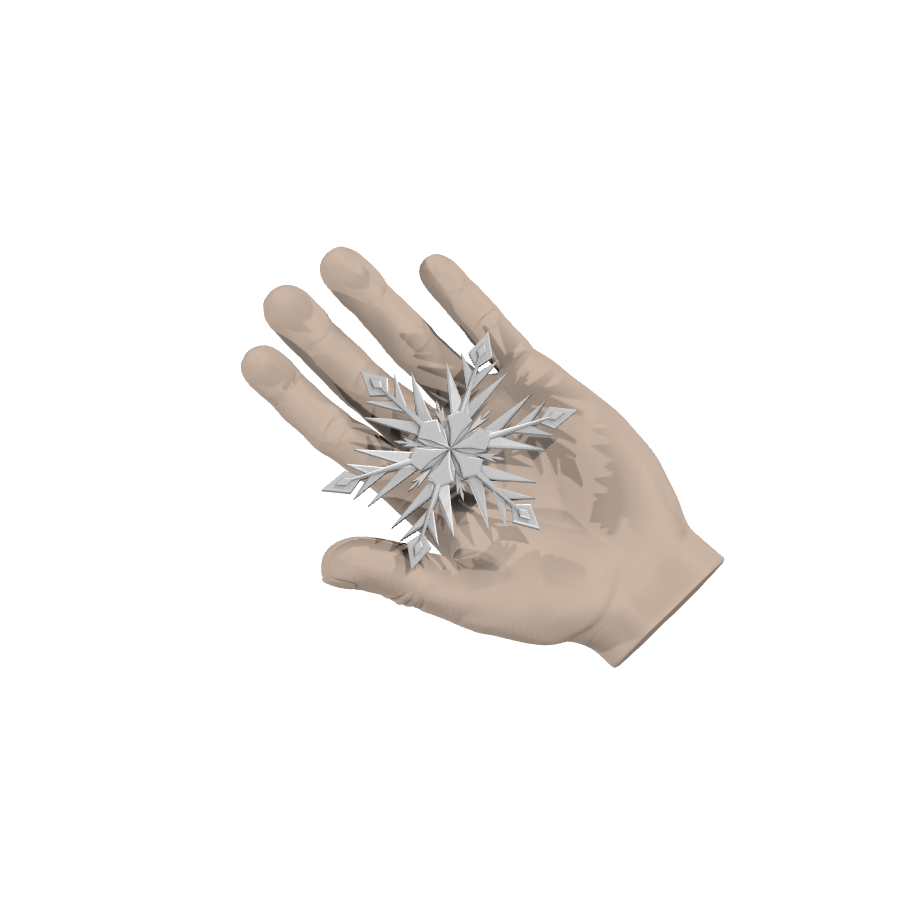 bild nr 4 på produkten: 3D-utskriven juldekoration i form av en vacker snöflinga, dekaler för jul Dekorationer, perfekt för heminredning och julpynt