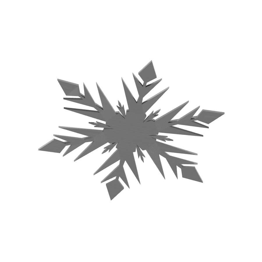 bild nr 5 på produkten: 3D-utskriven juldekoration i form av en vacker snöflinga, dekaler för jul Dekorationer, perfekt för heminredning och julpynt