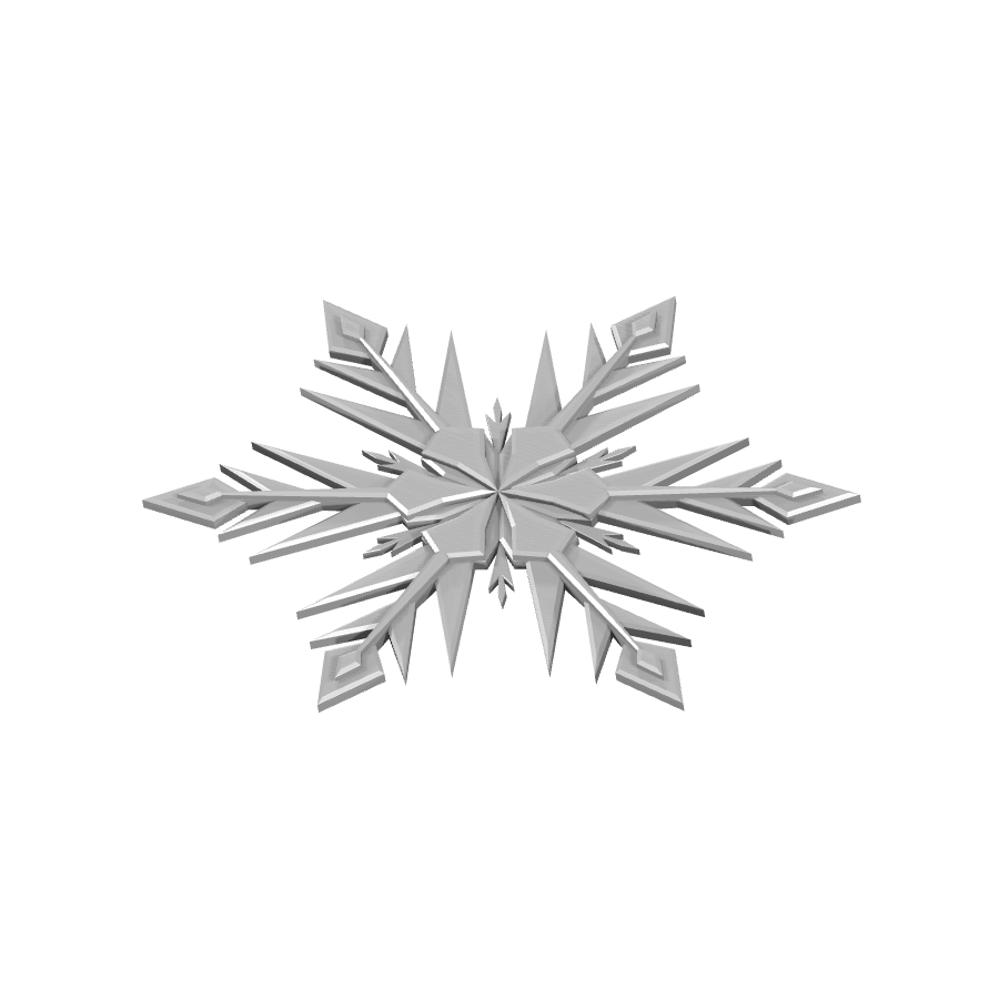 bild nr 6 på produkten: 3D-utskriven juldekoration i form av en vacker snöflinga, dekaler för jul Dekorationer, perfekt för heminredning och julpynt