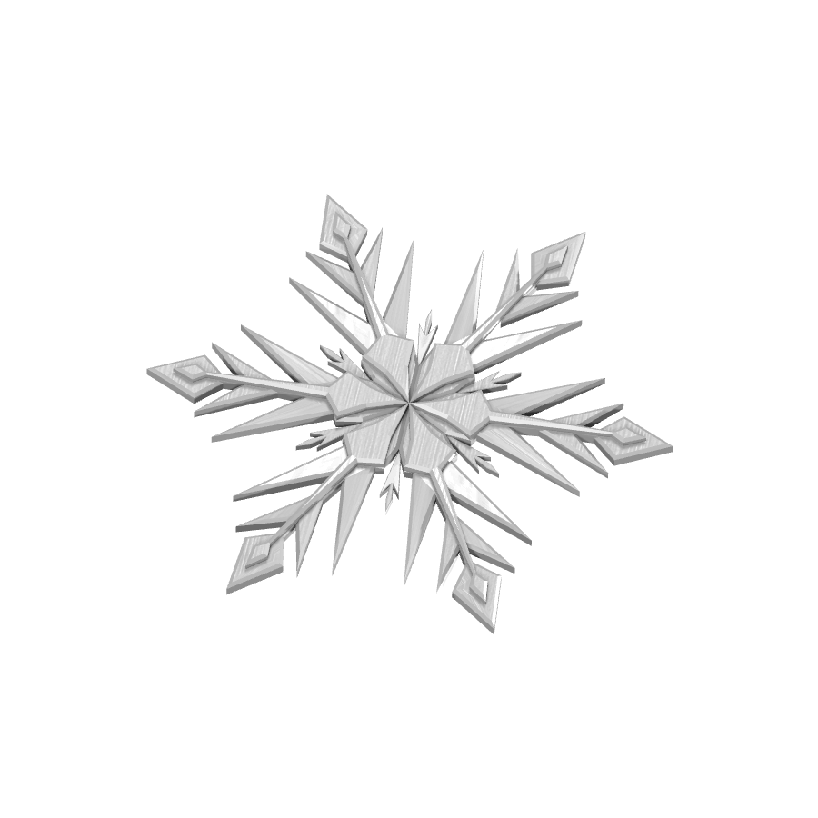 bild nr 7 på produkten: 3D-utskriven juldekoration i form av en vacker snöflinga, dekaler för jul Dekorationer, perfekt för heminredning och julpynt