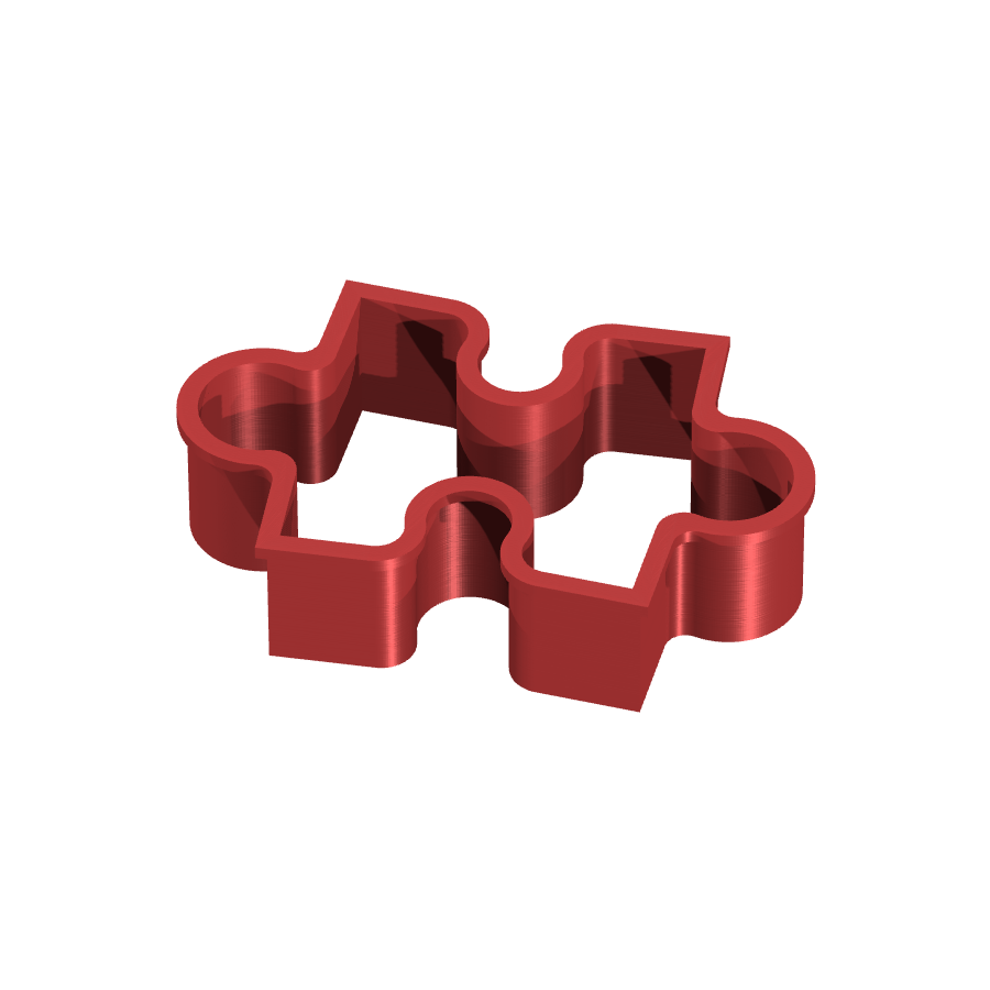 bild nr 1 på produkten: Pepparkaksform och kakform för julbak i pärlform - Puzzle Cookie Cutter 2, inspirerad av klassiska puzzlebitar